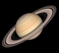 氷や岩石の粒が集まった土星の輪